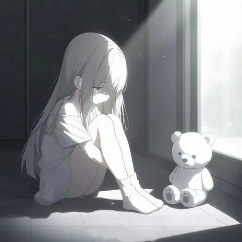 Loạt 90 Ảnh Avatar Anime Buồn Khóc Trắng Đen nước mắt rơi mà lặng im đến lạnh người