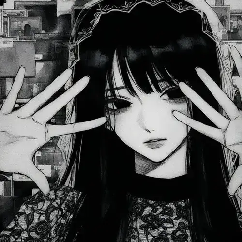 110 Ảnh Avatar Anime Nữ Đen Trắng cute ngầu giúp profile nổi bật theo cách riêng