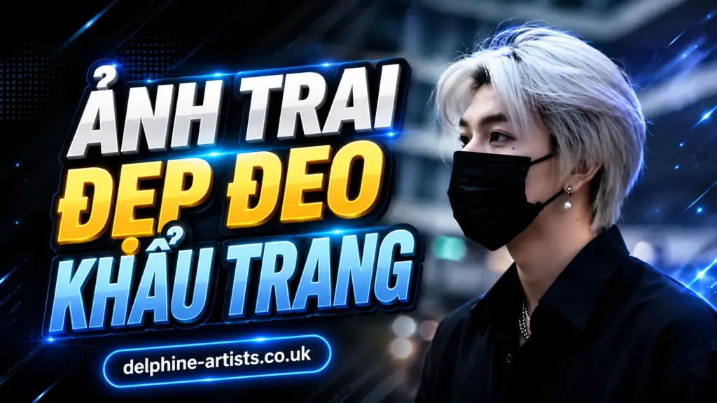 Sưu tầm 46 Ảnh Trai Đẹp Đeo Khẩu Trang với đôi mắt sắc sảo, tóc bồng bềnh, làm avatar ngầu chất